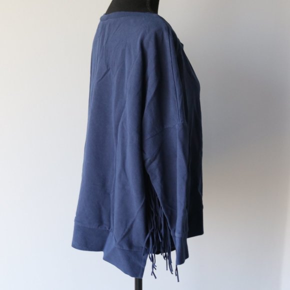 Amuse Society Emma Fleece Fringe Sleeve Sweatshirt - Picture 5 of 14